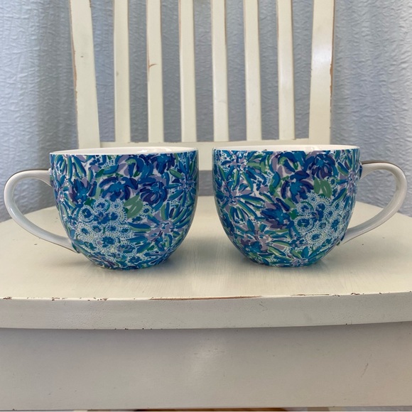 Lilly Pulitzer Blue Maintenance 12 Ounce Mug New without Box Lot - Picture 3 of 7